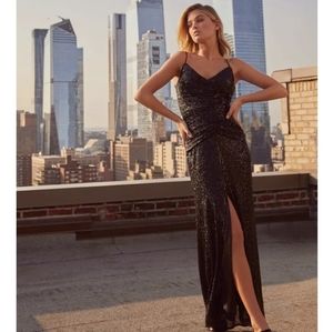 Rosaleen Sequin Ruched Gown